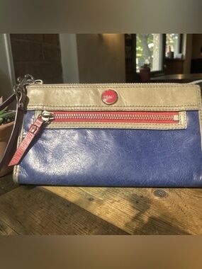 Coach RARE Legacy Colorblock Leather Wristlet   EUC
